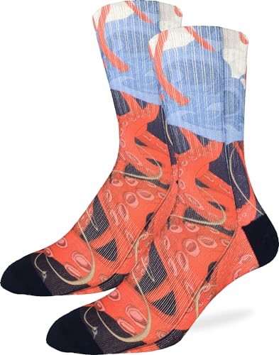 Good Luck Sock Men's Kraken Socks, Adult, Shoe Size 8-13