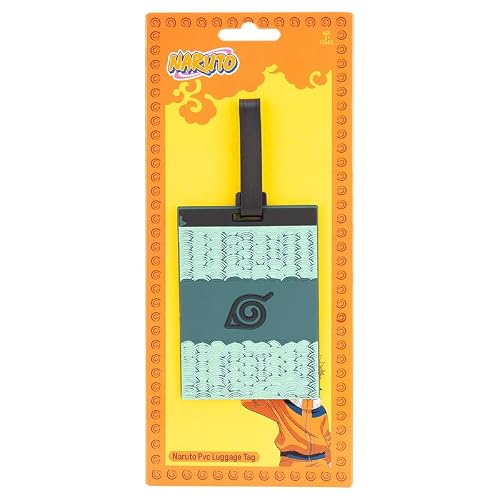 Naruto Anime PVC Luggage Label | Stylish Travel Tag for Suitcase & School Bag