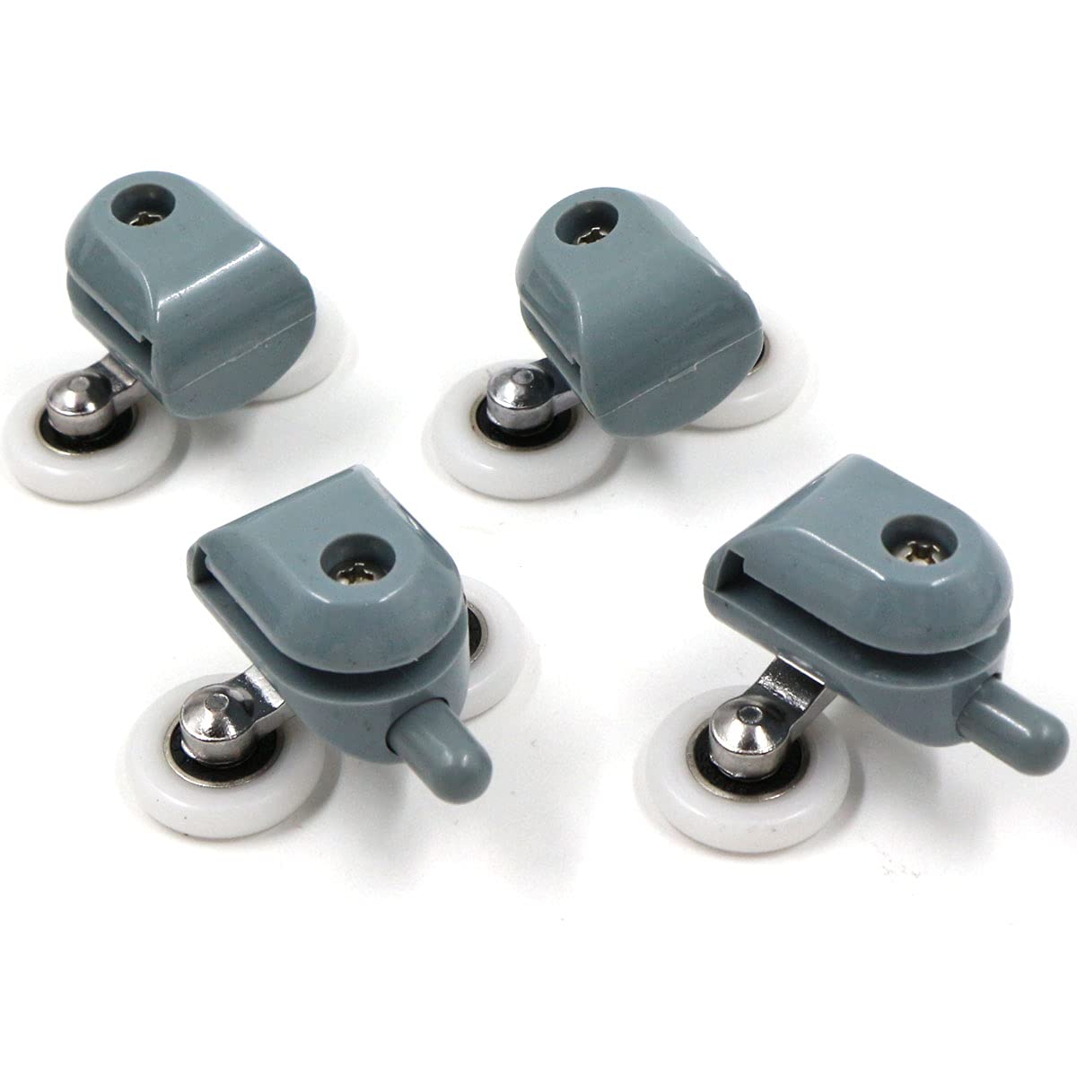 Set of 4 Shower Cubicle Rollers 25 mm Double Roller for Shower Doors Shower Cubicle Roller Pulley Shower Door Durable Double Sliding Door Glass Doors with a Thickness of Approx. 3 to 6 mm - Image 4