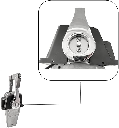 Miniatura 8 de POWEROB TEC Motor fueraborda Suzuki DT DF 67200-93j15 montado en la parte superior, control dual del acelerador del motor fueraborda 67200-93e13