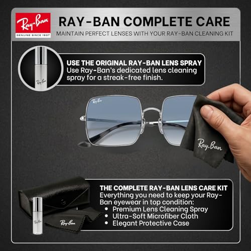 Image of Ray-Ban RB1971 SQUARE 1971 CLASSIC Square Shaped Sunglasses for Women with Official RAYBAN Eyewear Kit
