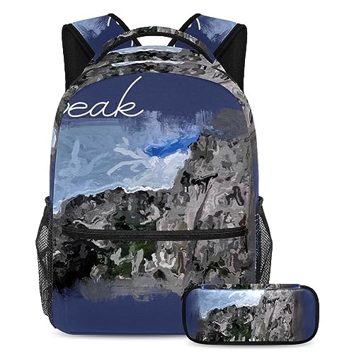 Sac à dos avec trousse à crayons pour enfants multicolore