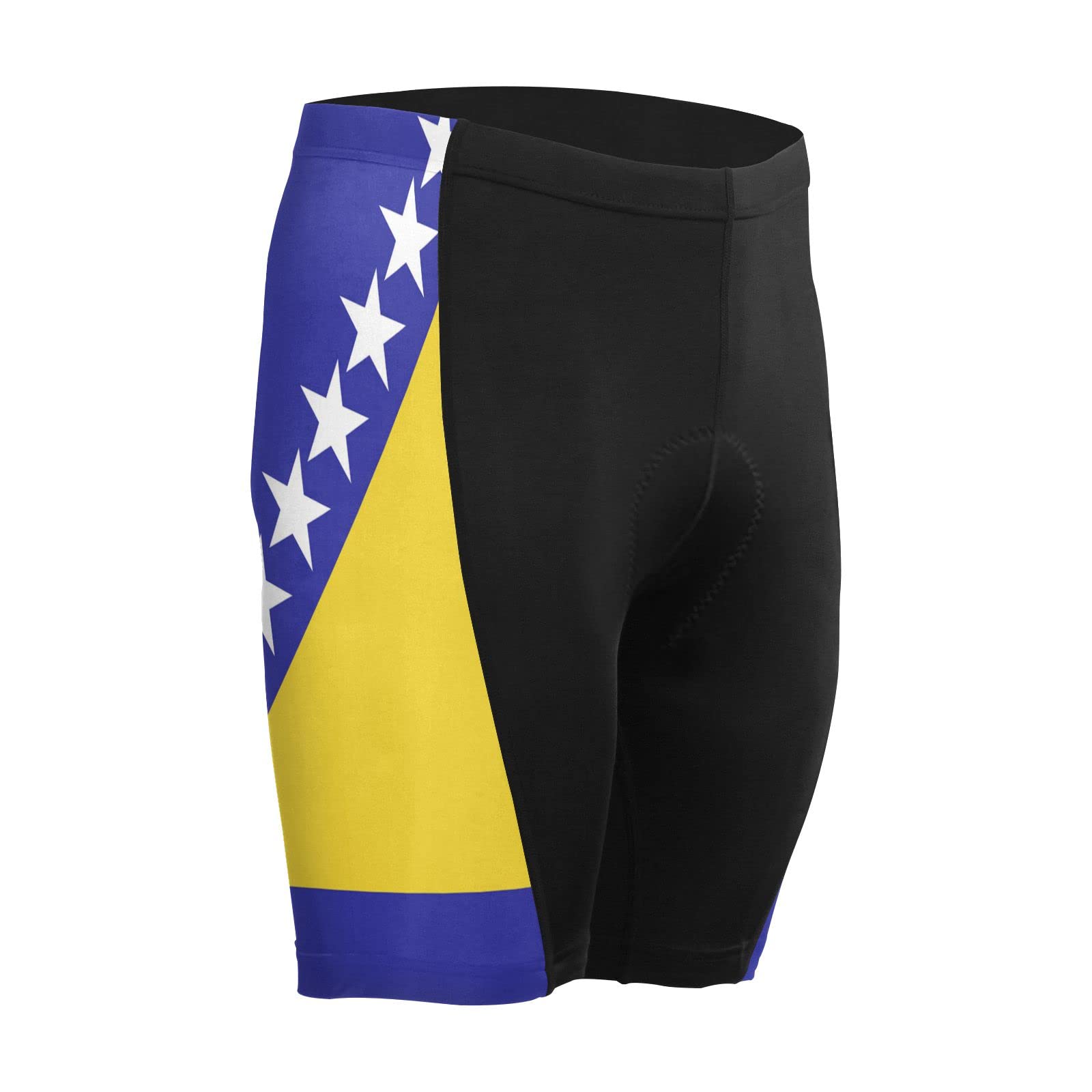 Bosnia and Herzegovina Flag Men's Bike Shorts Padded Cycling Bicycle Biking Shorts Tight Multicolor