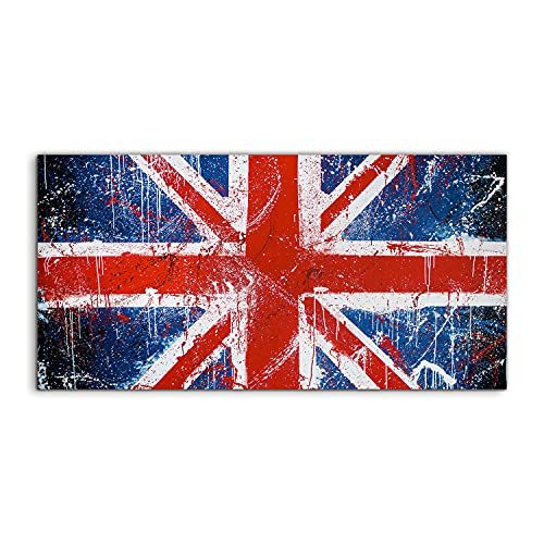 Tableau acrylique 100x50cm Flag of London Graffiti pour decoration murale de salon