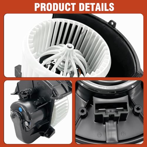 Image of AC Heater Blower Motor with Fan Fit for Audi Q7 2007-2015, Volkswagen Touareg 2004-2010, Replacement for OE# 700262, 4L1820021B, 7L0820021Q