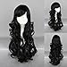 Produktbild Ladieshair Cosplay Perücke schwarz lockig ca. 60cm