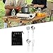 Menolana Camp Cooking Utensil Set Portable Camping Kitchen Utensil Set Stainless Steel Cooking Cookware Kit, for Camp Travel BBQ, 4Pcs