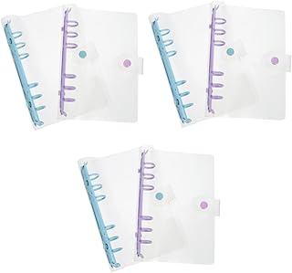 Ciieeo 6 Peças Pasta De Arquivo De Plástico Pastas De Arquivo Pastas Coloridas Protetores De Caderno De Plástico Casca De Caderno De Plástico Casca De Scrapbook Folha Solta Capa De