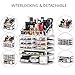 DreamGenius Makeup Organizer 3 Pieces Acrylic Cosmetic Storage Drawers Organizer for Vanity and Bathroom, Stackable Cosmetic Organizer Countertop with 8 Drawers