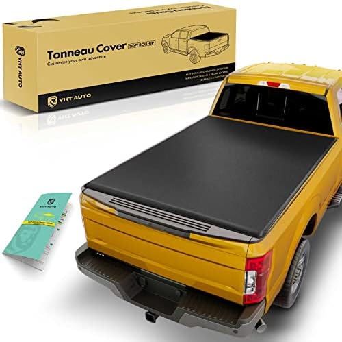 YHTAUTO Soft Roll-up Truck Bed Tonneau Cover w/Auto Locking Function Compatible with 2022-2023 Toyota Tundra, All Weather Waterproof Truck Cover, 6'6" Bed ONLY