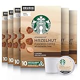 Starbucks K-Cup Coffee Pods—Hazelnut Flavored Coffee—100% Arabica—6 boxes (60 pods total)