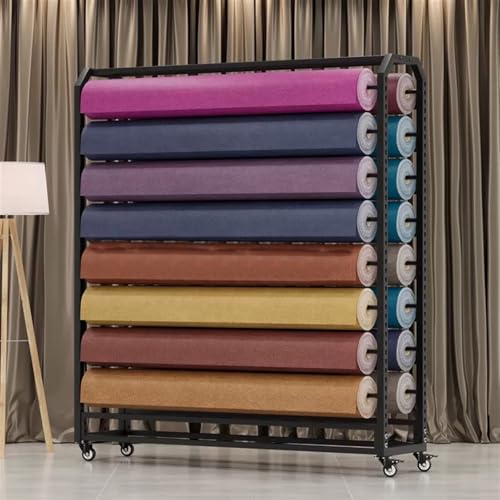 Genérico Carrito de Almacenamiento Textil Resistente y Ajustable con Estructura de Acero móvil y Barra para Colgar para exhibir películas Que cambian de Color en el automóvil Uso Comer