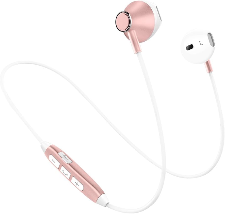 Headphones Bluetooth,Wireless Noise Cancelling Headphones,Lightweight HiFi Stereo Magnetic Earbuds Gym Headphones,HD Buit-In Mic,Tangle Free,Support 2 Devices,Sweatproof for Jogging,Running,Dancing …