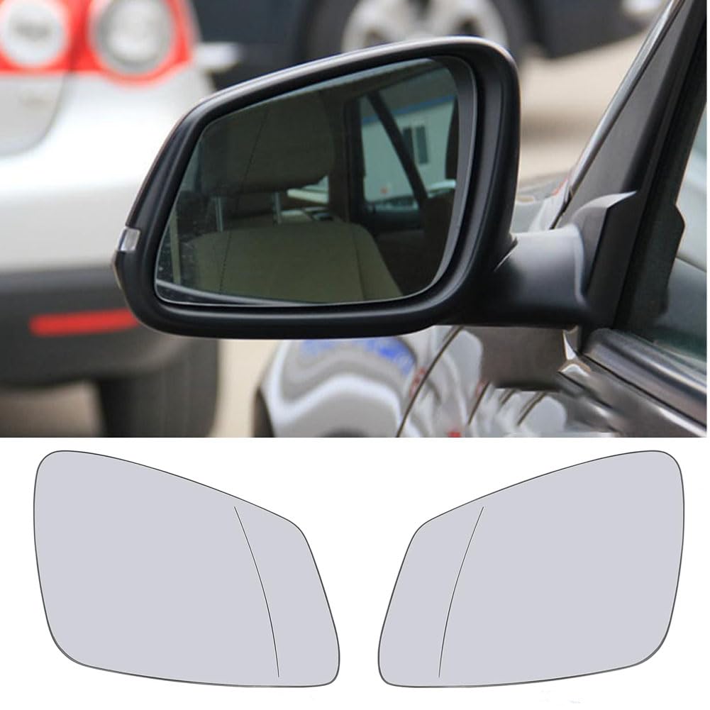 Wing Spiegel Glas Voor BMW 1 2 3 4 5 6 7 Serie F10 F20 F11 F01 F02 F30 F31 F46 F48 Set Driver Passagiersdeur Side Wing Spiegel Glas Verwarmd Blauw Vleugelspiegelglas (Kleur : Rechts