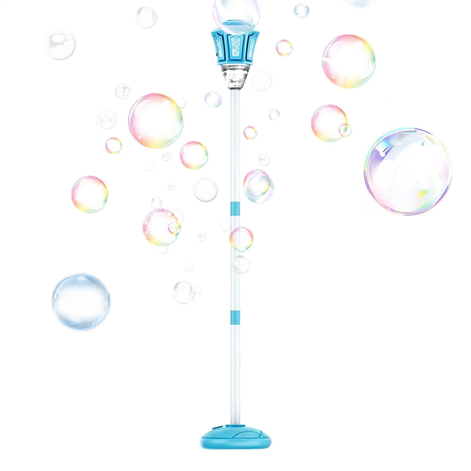 Standing Bubble Blower With Lights And Music | Bubble Machine - Street Lamp Design Outdoor Blower Toys | For Birthday Party School Park Holiday Celebration Playground
