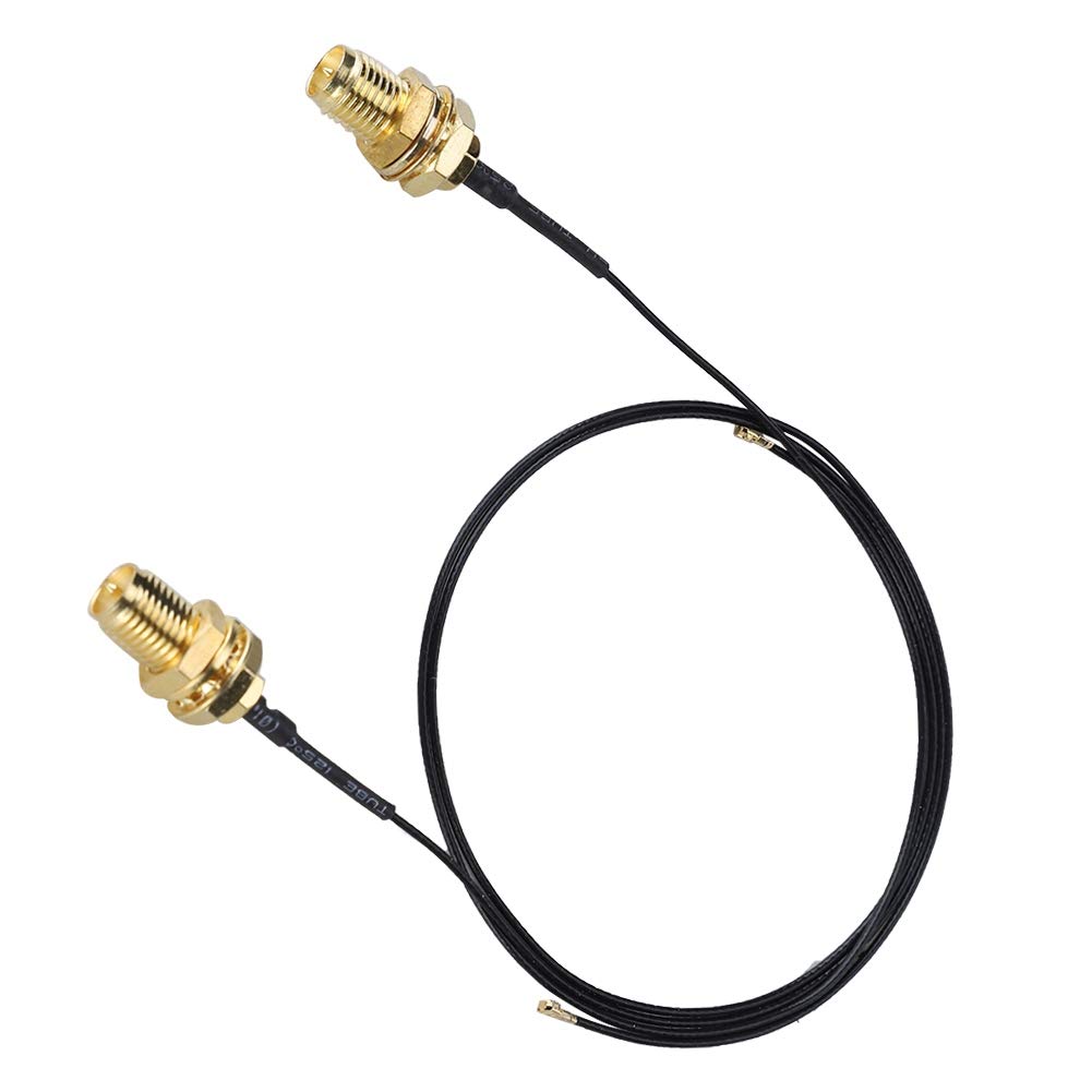 2Pcs WiFi Antenna Extension Cable for NGFFM. 2 Wireless Card, RP-SMA Male Connector Wire Line Cord 31cm, Suitable for 802.11ab/gn/ac, for 8265/5B222, Applicable Scene: Enhancing Receiving Signal
