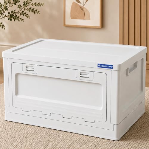 Image of HomeStrap Multi Stack Storage Box Set of 1 | Foldable & Stackable Organizer with Front and Top Open Door | Multipurpose Dual Access Storage Box for Home, Kitchen, Camping & Travel