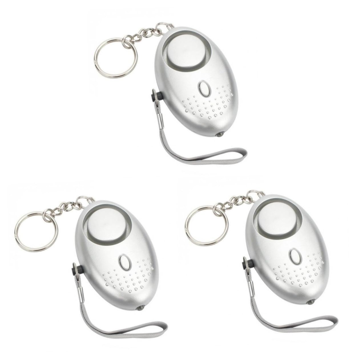 Hemobllo 3sets Persönlicher Sicherheitsalarm 130db -Taschenlampe Notfall Für Frauen/nachtarbeiter/Kinder/ältere Alarm 2 Stücke * 3