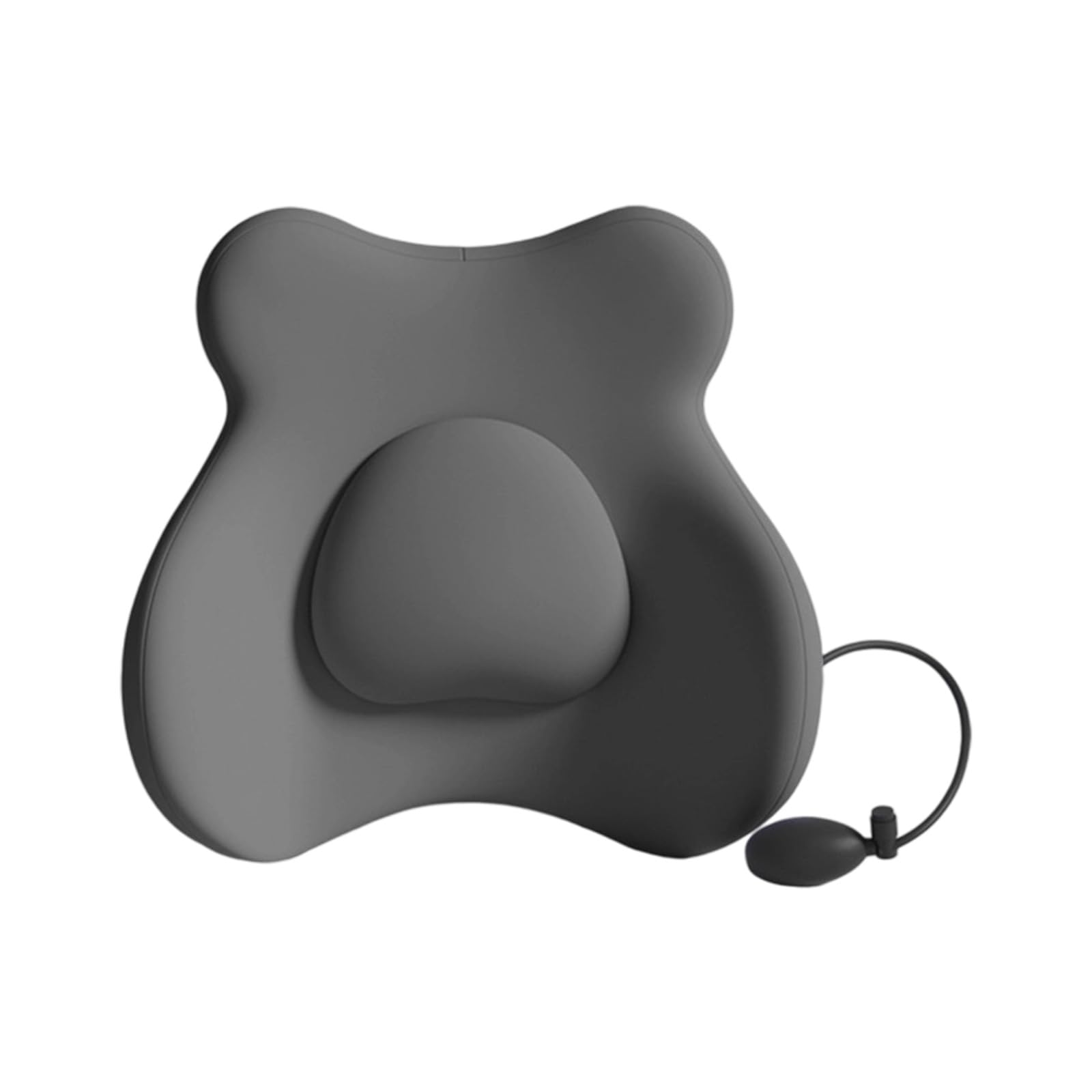 Kalttoy Dark Gray Air Pressure Ergonomic Lumbar Pillow Inflatable Memory Foam Cushion For Inflatable Back Cushion For