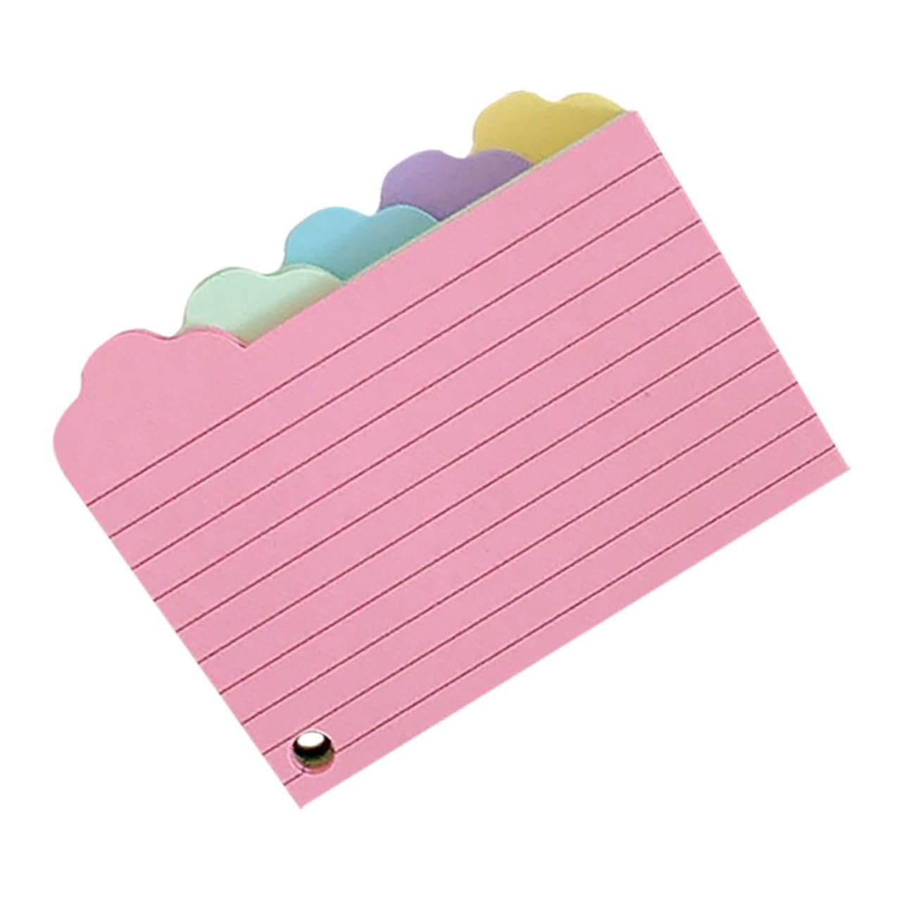HOMSFOU 5 Sätze Vokabelheft Aus Notizpapier Klebrig Lehrreich Mehrfarbig Flashcard Leere Karten Student Wortkarten Grundlagen Des Studiums Registerkarten Für Karteikarten 125 Blätter * 5