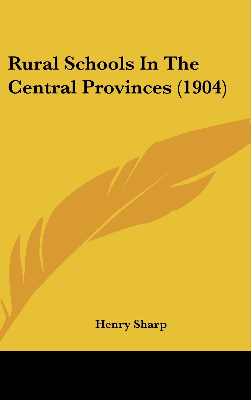 Buy Rural Schools in the Central Provinces — BookShops.in
