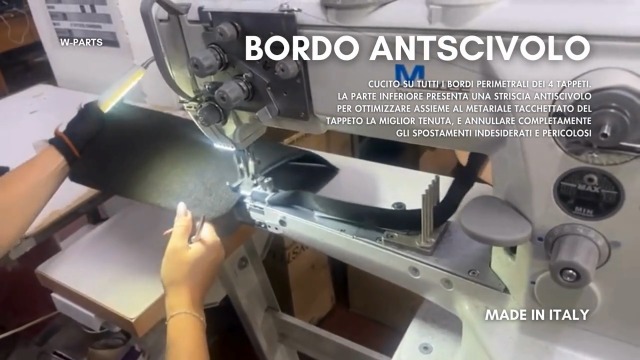SERIE 4 TAPPETI Auto In Moquette Nera MOKKA B | 2 Anteriori + 2 Posteriori | Antiscivolo Con Battitacco | Cuciti A Mano In Italia