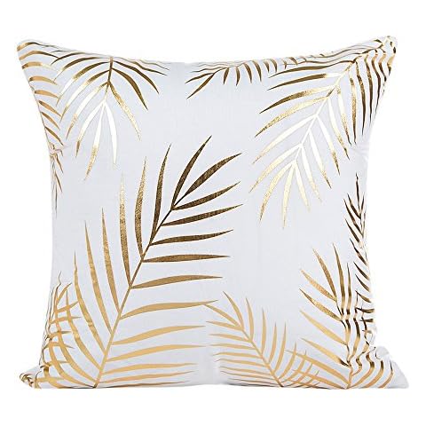 Funda de Almohada de impresión de la Hoja de Oro Cover