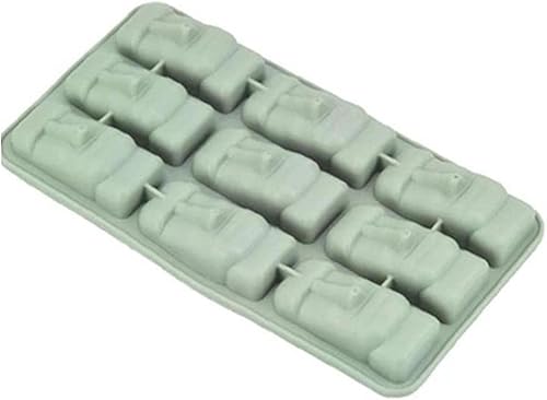 Miniatura 9 de Isla de Pascua Estatuas de Piedra Bandeja de Hielo Cubos Diy Molde Verano Mini Molde de Pastel de Silicona