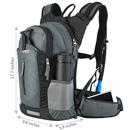 Gelindo Insulated Hydration Backpack Pack with 2.5L BPA Free Bladder - Keeps Liquid Cool Up to 4 Hours, Water Backpack for Hiking Camping Cycling Running, 18L - Thumbnail 3