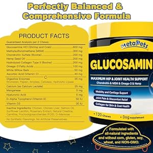   Glucosamine-for-Dogs-Freeze-Dried-Joint-Supplement-for-Dogs-with-Chondroitin-MSM-Omega-3-Enhanced-with-Hemp-Oil-for-Dogs-Joint-Pain-Relief-Support-Mobility-Discomfort-Small-Large-Dogs-120-Ct