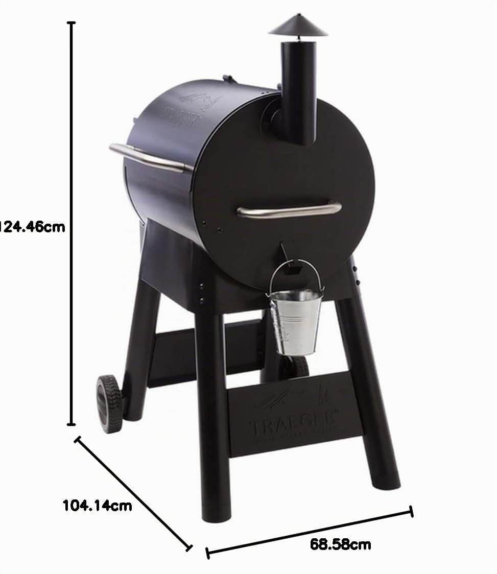 Traeger Pro Series 22 Grill Barrel Pella oder Pellet schwarz, blau – barbecue Grill, Pella oder Pellet, 3690 cm², Barrel, Grill, schwarz, blau)