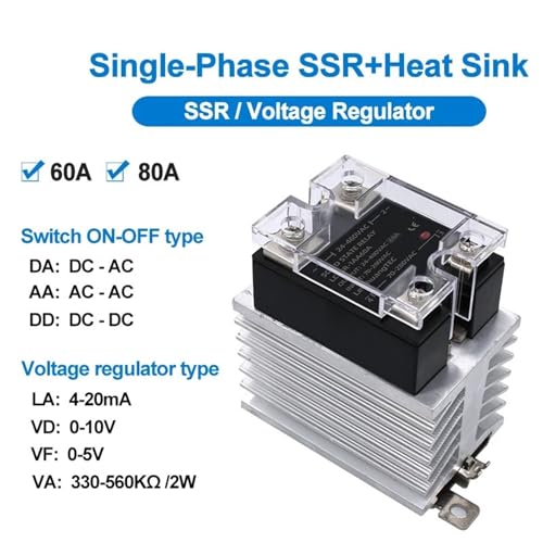 Régulateur de tension 0-5V 80A contre la surchauffe SSR - 5