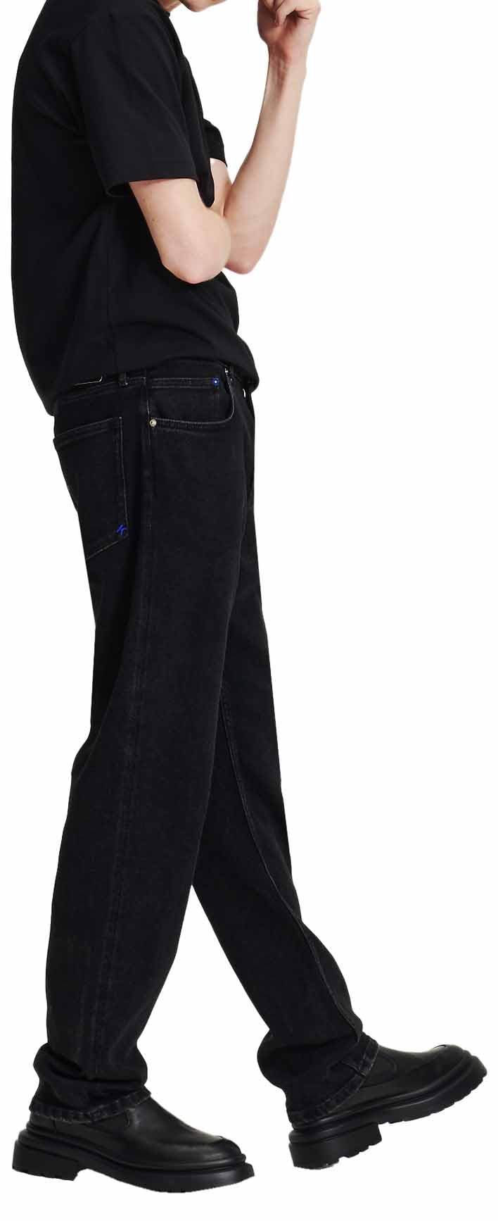 Jeansy Karl Lagerfeld, Męskie, Proste Denim, Prosta Nogawka