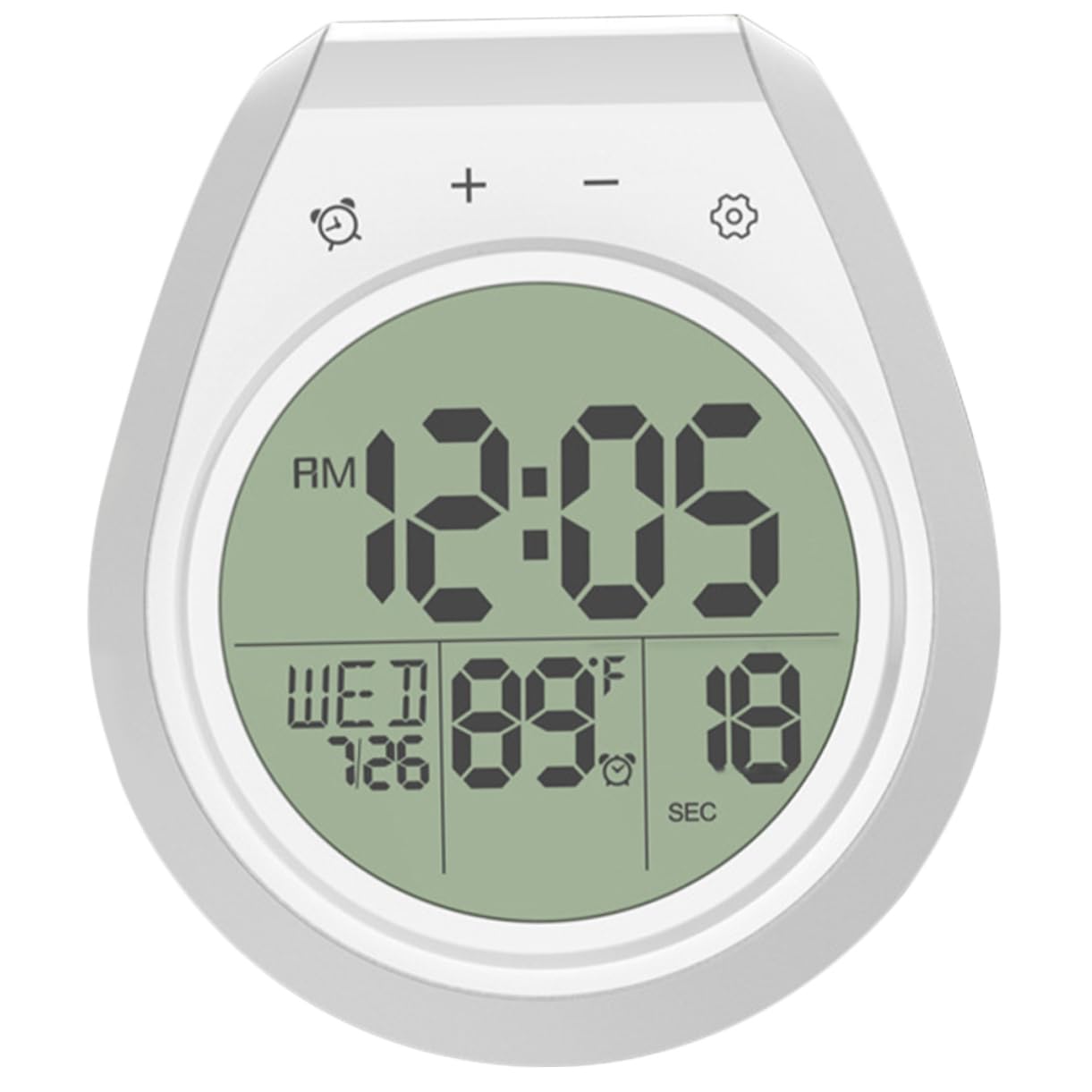 Alipis Wall Clock Cup and Temperature Gauge Easy Installation for Bathroom Kitchen Outdoor Use Stylish Decorative Clock for Home and Timely Functionality