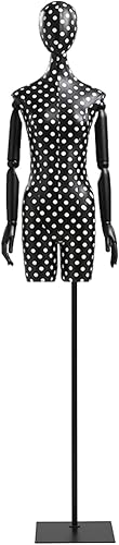 Soporte de maniquí de torso de maniquí, cuerpo de torso de maniquí femenino, accesorios de modelo de tienda de ropa para mujer con manos realistas,