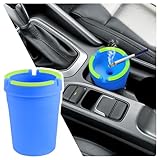 Smokeless Ashtray,Portable Car Ashtrays for Cup Holder Smell Proof,Multifunctional Ashtray with Lid Smell Proof for Ccar Truck SUV Keep Car Interior Accessories Tidy (Blue)