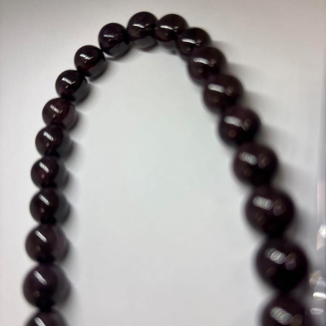 紫色のタッセル付き数珠 100%天然石