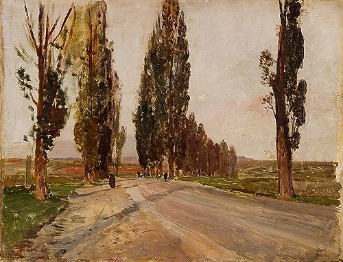 Art Tableau Boulevard des peupliers Emil Jakob Schindler Toile pour décoration salon moderne