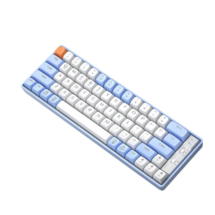 Krkoge LANGTU GK65 Teclado mecânico de 60% com 65 teclas, Bluetooth 5.0