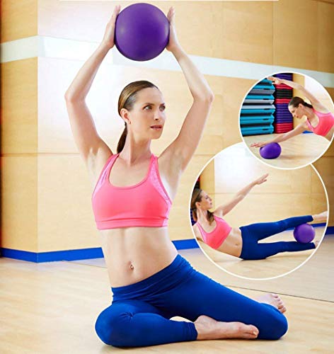 2Pcs-Mini-Exercise-Balls-Professional-Grade-Anti-Burst-Heavy-Duty-and-Slip-Resistant-Small-Pilates-Ball-for-Yoga-Fitness-Stability-Barre-Balance-Training-Physical-9-10-Inch-About-25cm