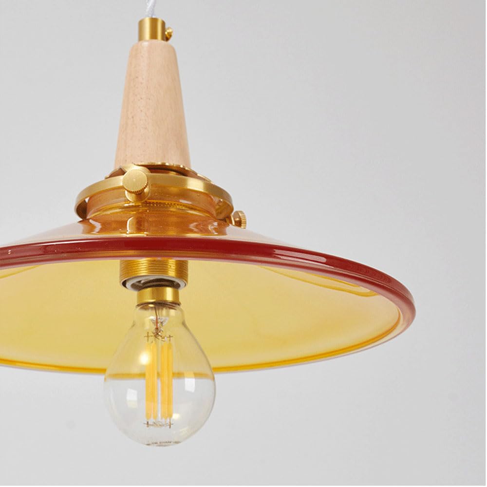 Einzelkopf-Kronleuchter mit E14-Lichtquelle, personalisierter Glas-Hängelampenschirm, Unterputz-Deckenpendelleuchte, Wohnzimmer-Esszimmer-Flur-Dekorationsleuchten