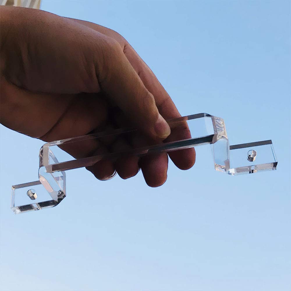 3 PCS Acrylic Clear Furniture Handle Kitchen Cupboard Cabinet Door Pull Bedroom Dresser Drawer Knob Bathroom Wardrobe Decorating 180x18x54mm - Image 4