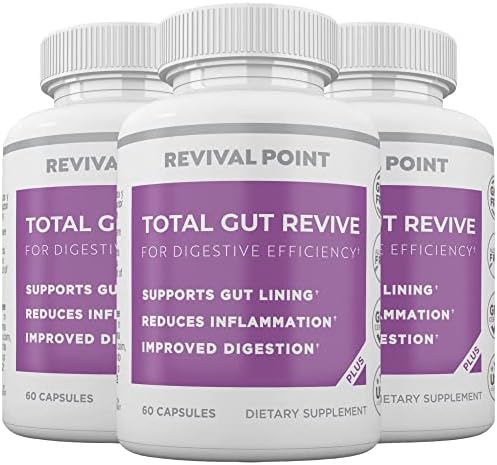 Advanced Gut, Leaky Gut Repair & Digestive Health Supplement for Women & Men with 8 Science Backed Superfoods, Probiotic Strains & Mineral- Supports Gut Health, Gut Cleanse & Detox - 180 Capsules