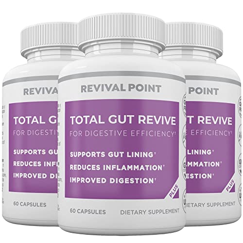 Advanced Gut, Leaky Gut Repair & Digestive Health Supplement For Women & Men With 8 Science Backed Superfoods, Probiotic Strains & Mineral- Supports Gut Health, Gut Cleanse & Detox - 180 Capsules #TOP1