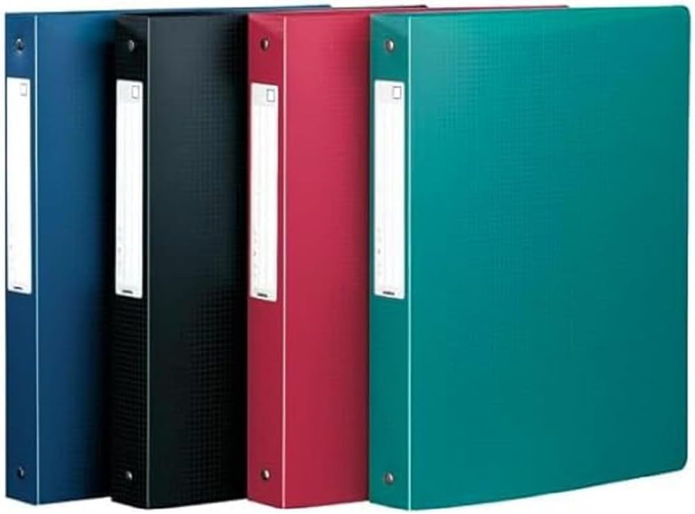 OXFORD Memphis A4 Ring Binder 40 mm Spine 4 Round Rings Polypropylene Cover Assorted Colours