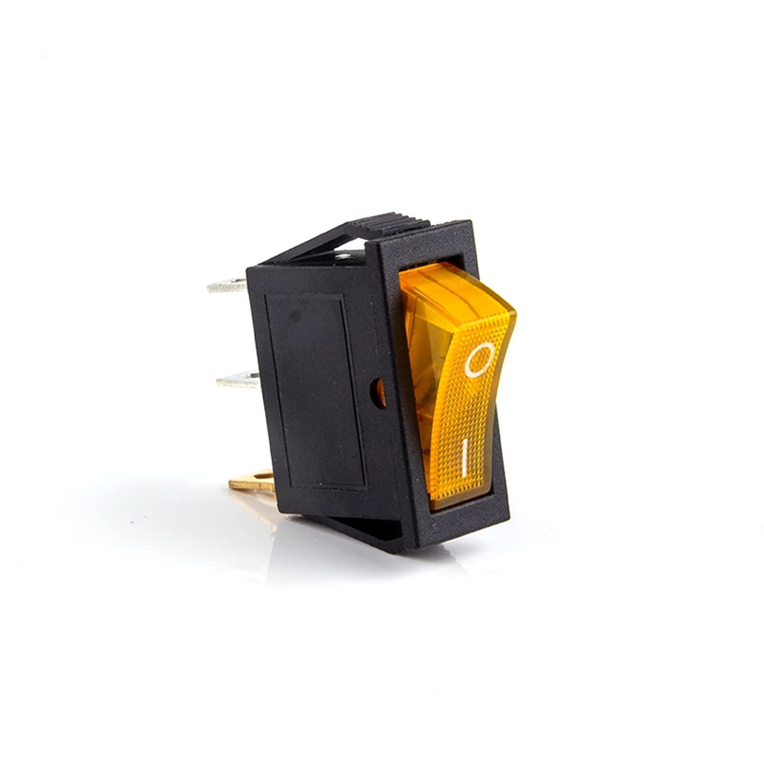 KCD3 Rocker Switch ON-Off 2 Position 3 Pin Electrical Equipment with Light Power 16A 250VAC/20A 125VAC Home/Industry 1Pcs(Yellow,5pcs)