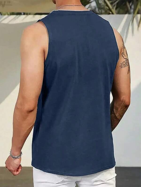 Image of The Modern Soul Men Cotton Blend Athletic Gym Tank Tops Sleeveless Sports Vest