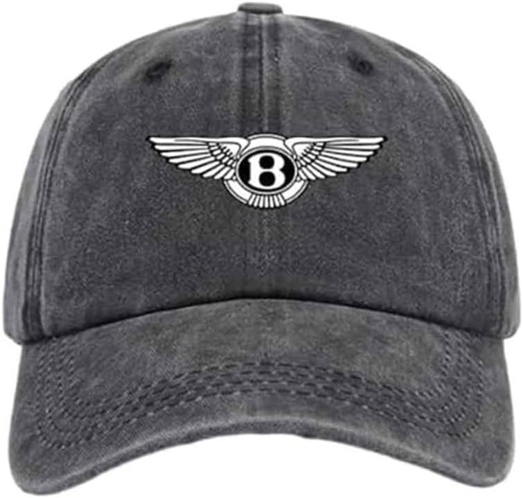 [HGUNC] ベントレー用ベースボールキャップ、サンシェードキャップ、快適なドライビングヘッドウェア、自動車アクセサリー、グレー,