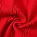 Toddler's Boys Girls Solid Sleeveless Vest Pullover Kids V-Neck Cable Knit Sweater Vest School Uniform (Red, 5-6 Years)