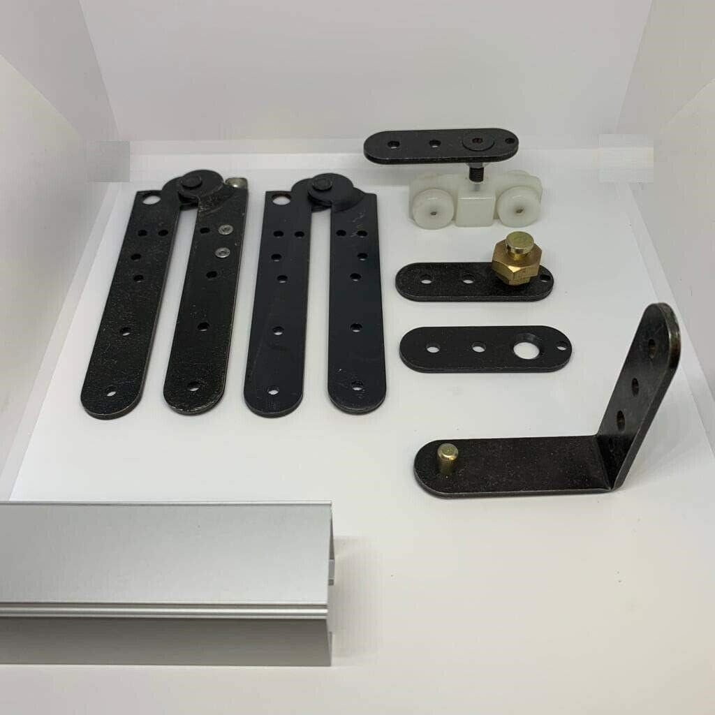 BINARIO KIT PER PORTA A LIBRO LUNGHEZZA 1 METRO PORTATA 50 KG MAX